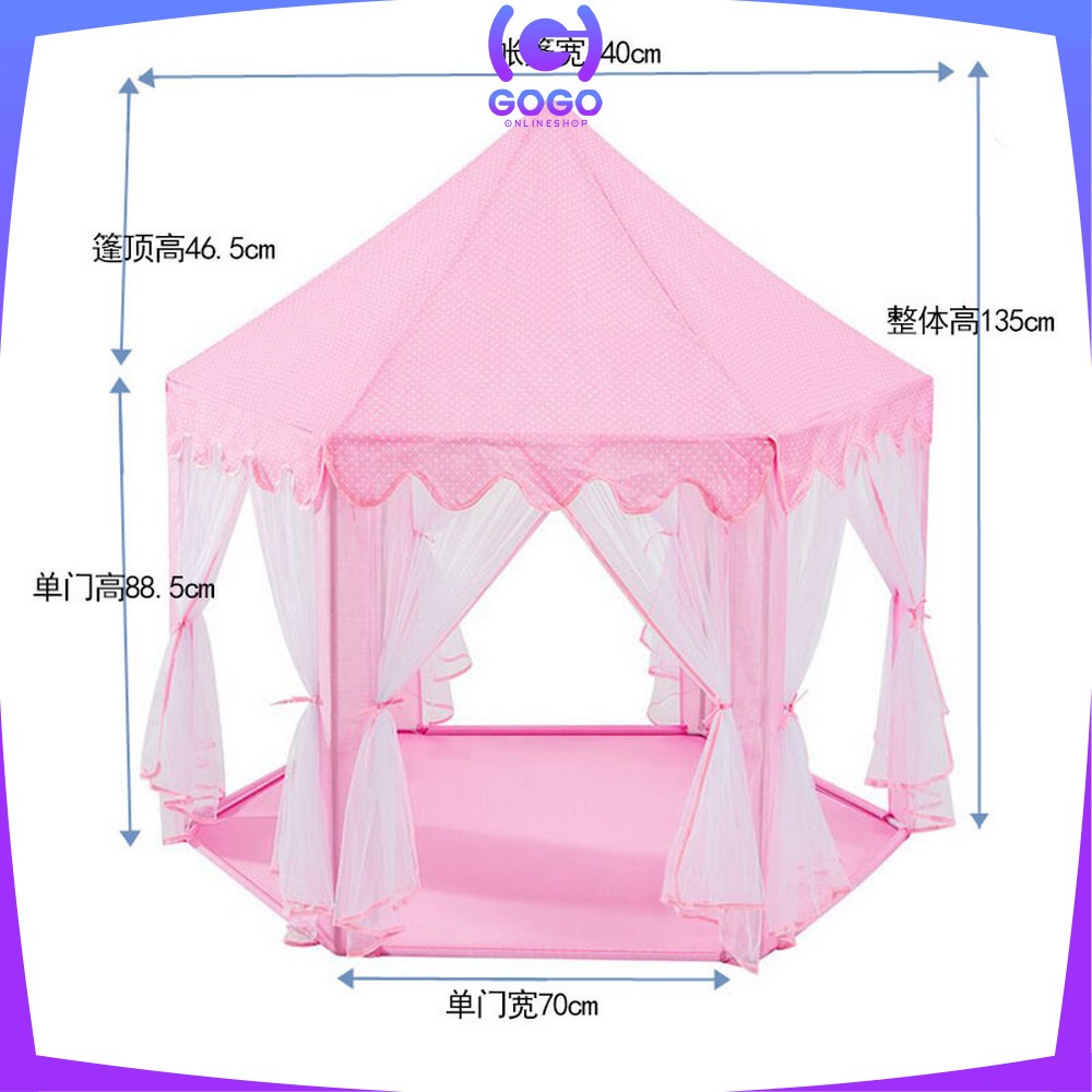 GOGO-M130 Tenda Mainan Anak Tenda Princess Model Rumah Tenda Castle Anak Mainan Rumah Rumahan Anak