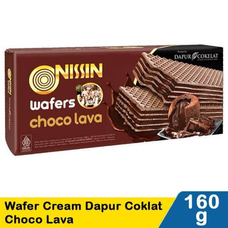 

Nissin wafers choco lava 160gr