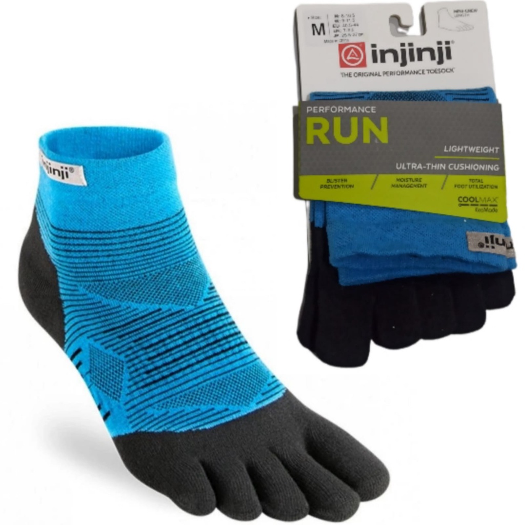 INJINJI PERFORMANCE - MINI CREW - SIZE M - kaos kaki anti blister - MALIBU