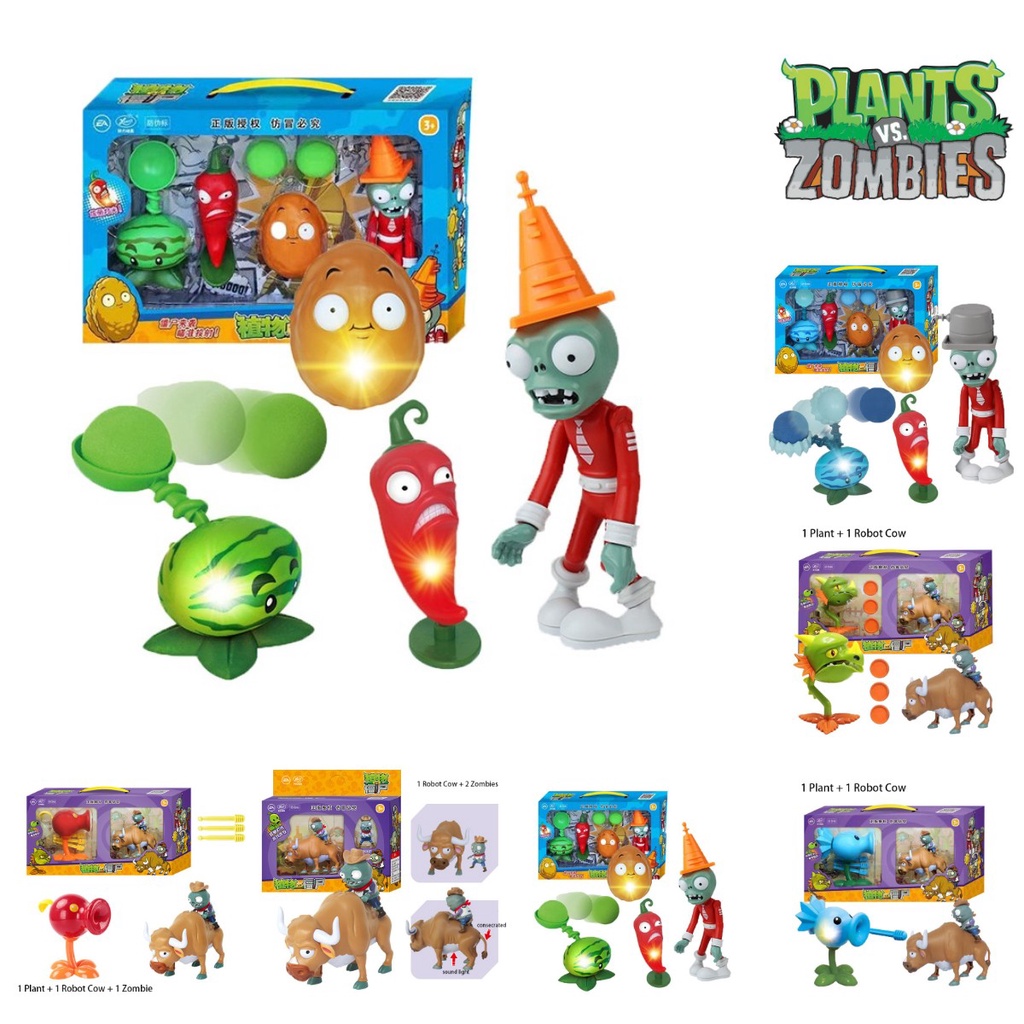 Set Mainan Plants Vs Zombies Hadiah Ulang Tahun Dan Halloween Natal Sempurna