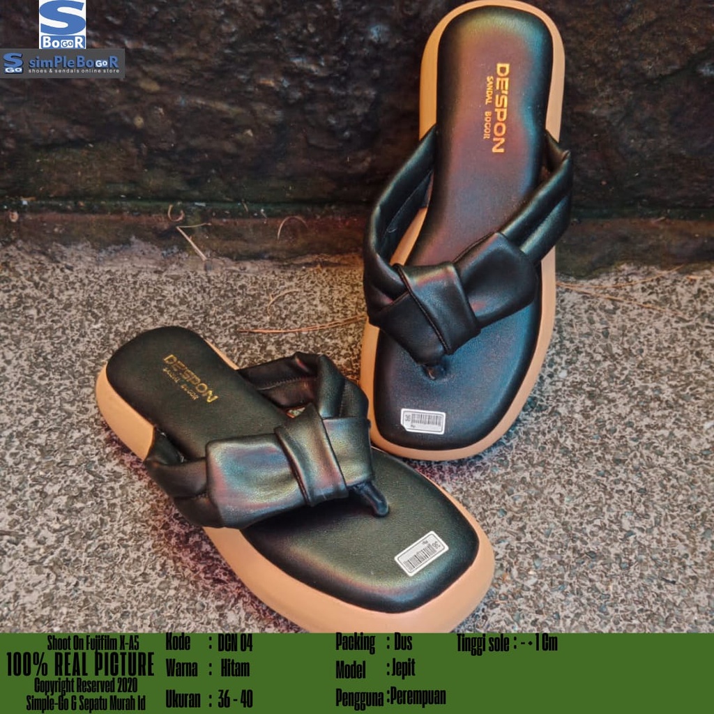 sandal spons pita wanita empuk size 36-40