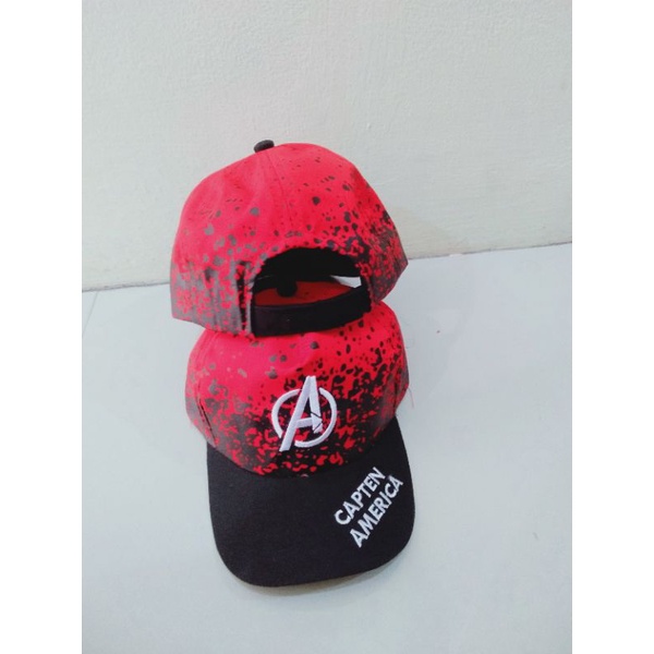 Topi Anak Captain America Topi Anak Laki-laki Capten america usia 3-9 Tahun