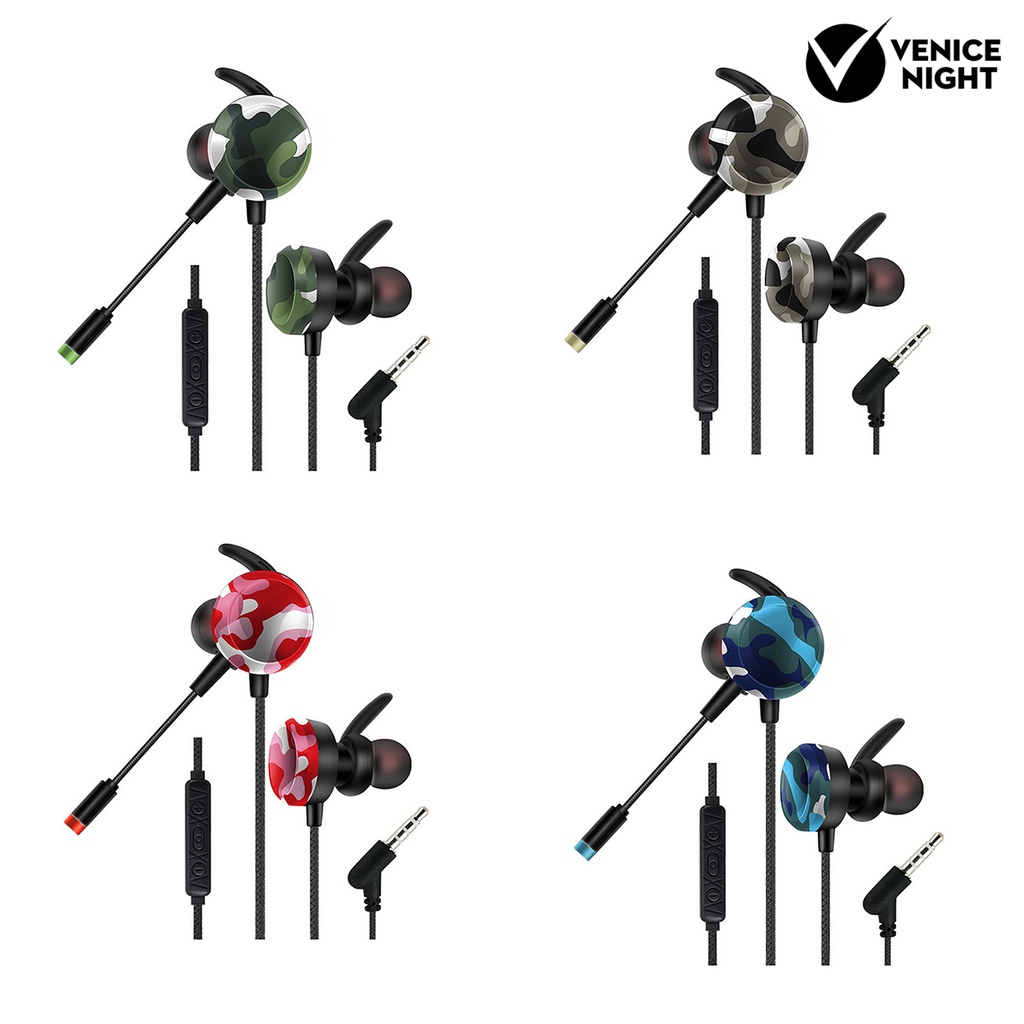 (VNEP) (Berkabel) GM-D8 Earphone Noise Reduction Earphone Dinamis yang Dapat Ditarik untuk Ponsel