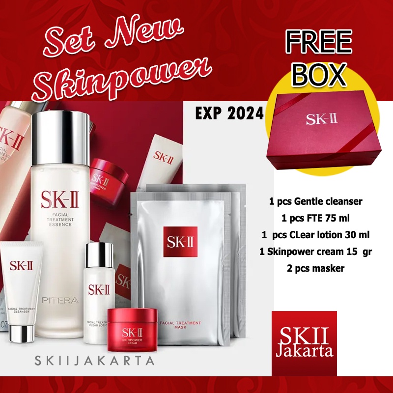 SK-II SK II SKII SK SKINPOWER NEW SET/ MASKER WAJAH