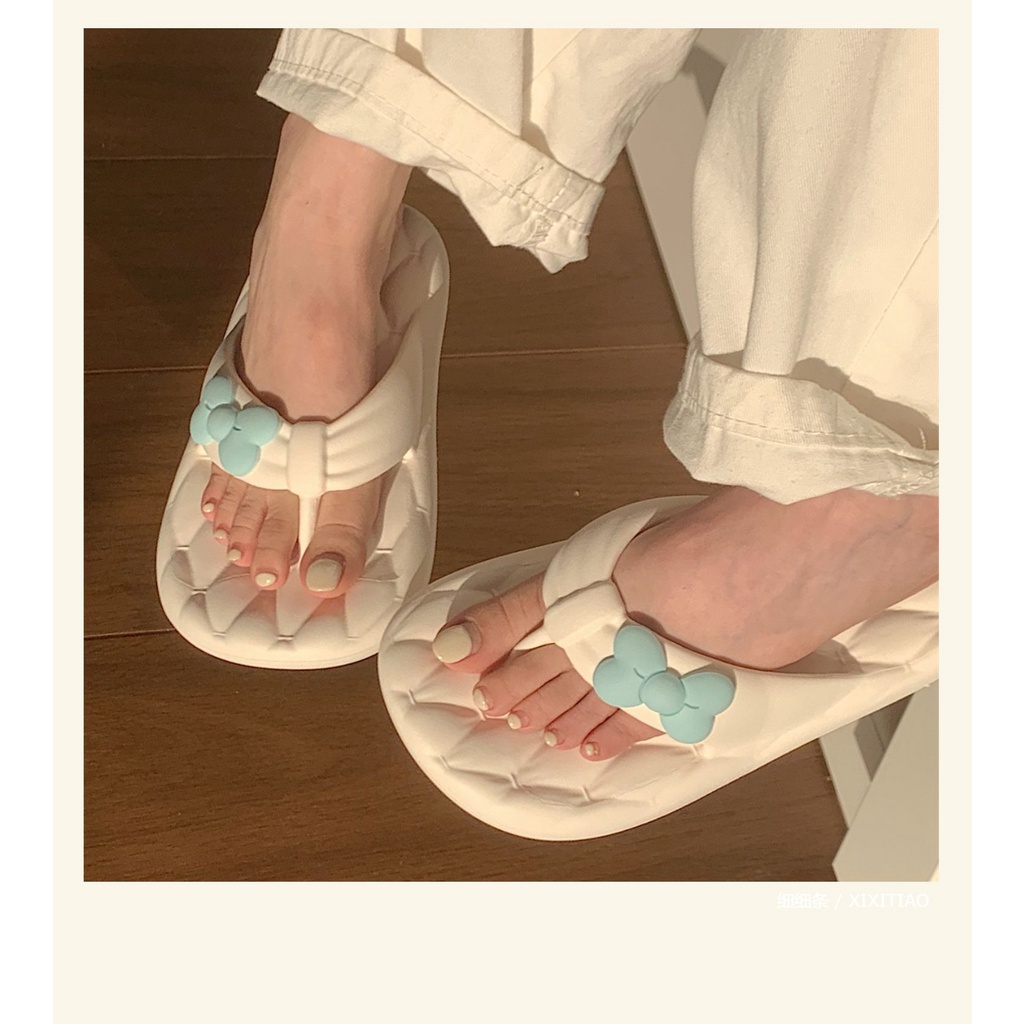 ♫ Megata ♫ SJ016  Sandal jepit Pita wanita unik lucu / sandal flip flop anti slip kekinian 2022 import