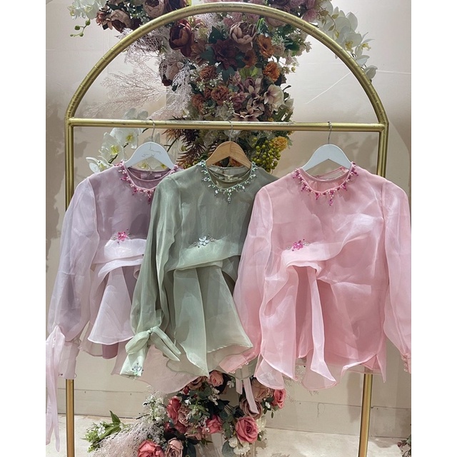 blouse organza silk