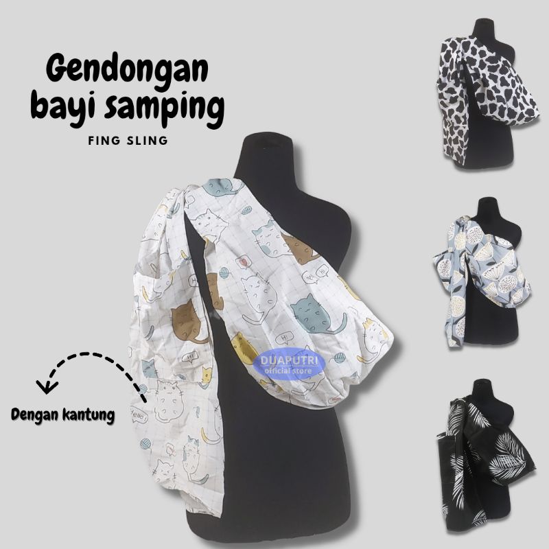 Gendongan Bayi Ring Sling / gendongan bayi samping / gendongan bayi katun