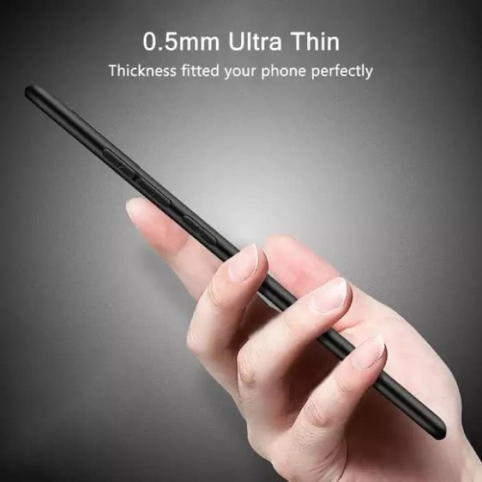 Case Xiaomi Poco M5 4G Slim Matte Case Softcase Casing + Tempered Glass +Skin Carbon