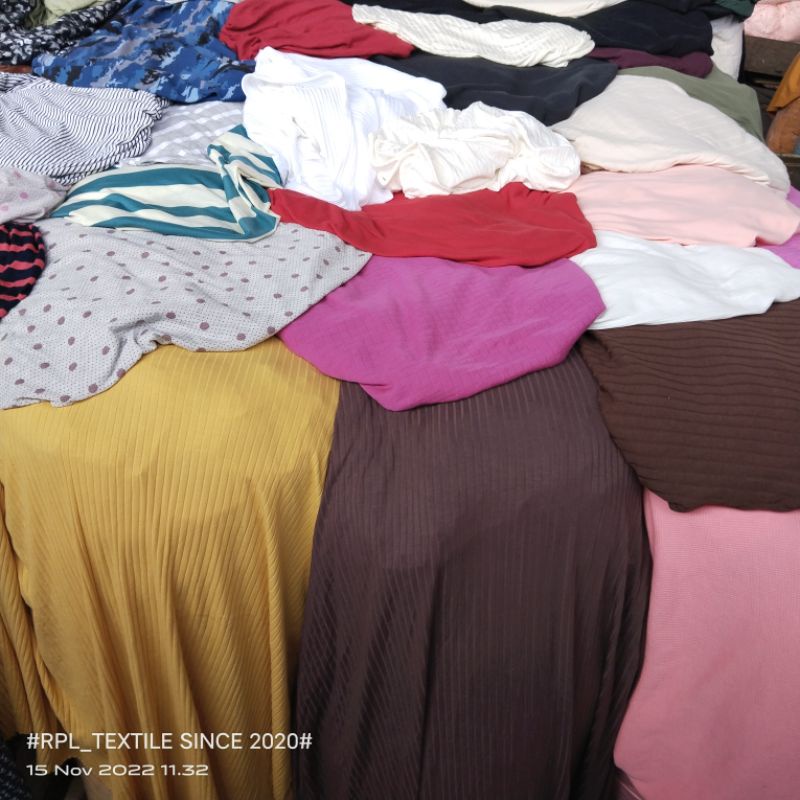 HARGA/0,5 M | KAIN CABLE KNIT / KAIN KAOS KNIT PREMIUM / KAIN HORNET KNIT / BAHAN KNIT SALUR