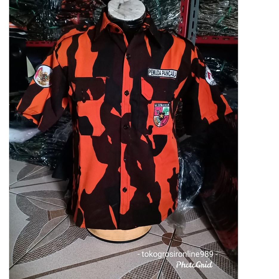 Termurah Kemeja pemuda pancasila . kemeja PDH Pemuda pancasila tangan pendek