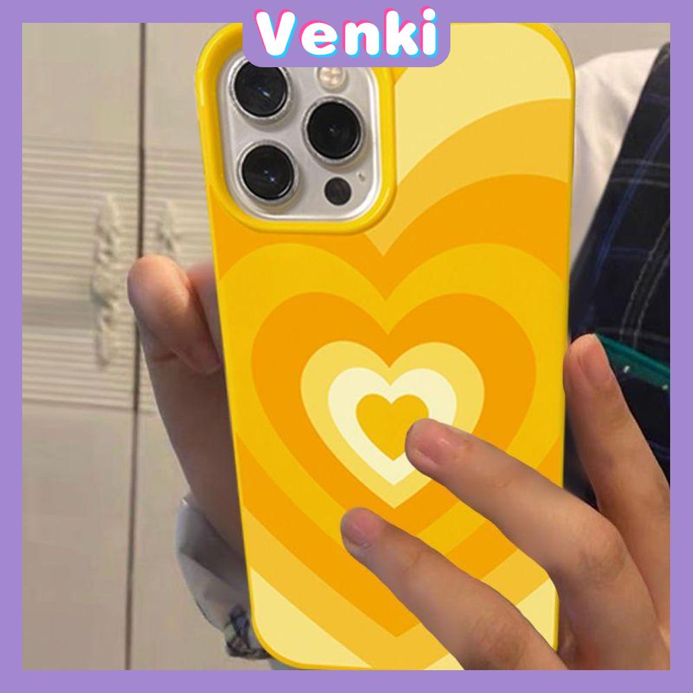 Case iPhone 14 Pro Max TPU Soft Case Love Circle Glossy Yellow Candy Case Camera Protection Shockproof For iPhone 14 13 12 11 Plus Pro Max 7 Plus X XR