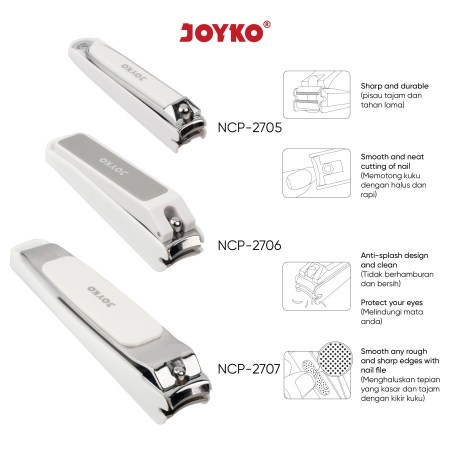 Nail Clipper / Gunting Kuku Joyko NCP-2706