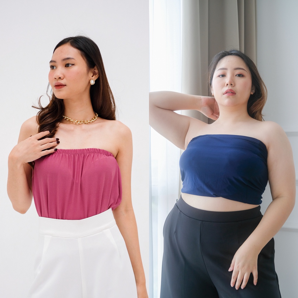 Kemben Tube Top Crop Top Tanktop Kemben Camisole (bahan strech bisa sampai big size)