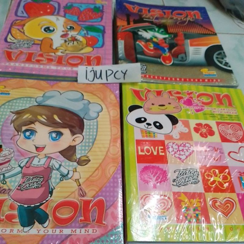 

Buku vision 38 lembar Perpres segel utuh 10 buku