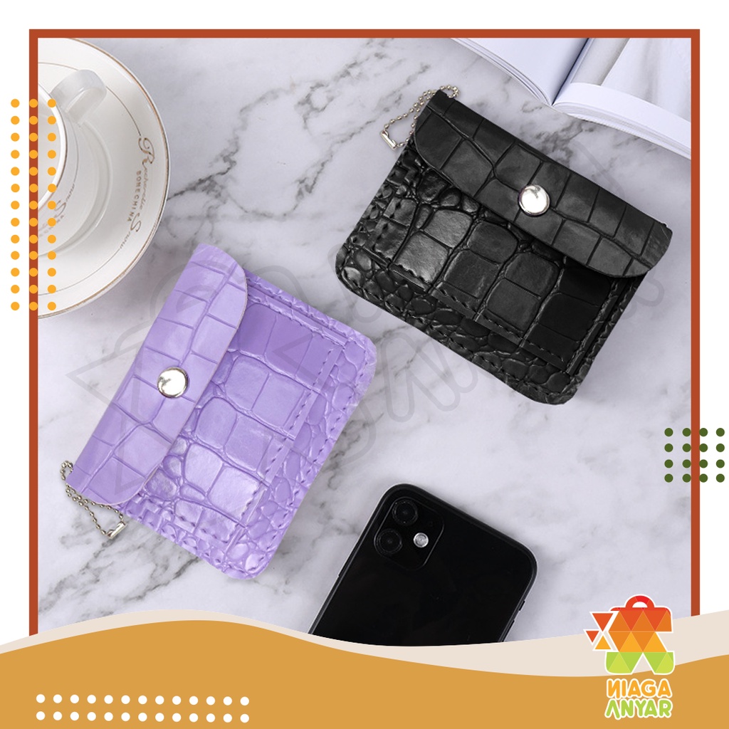 NAS Dompet Kartu Croco / Card Holder Croco / Dompet Kartu Tipis / Slim Card Wallet