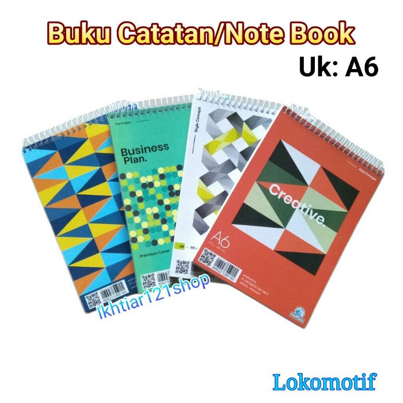 

Buku Catatan Note Book/Buku Tulis Catatan Praktis Ukuran A6