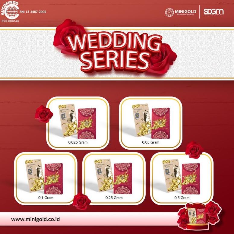 HOT PRODUCT MiniGold Gift Series Wedding Emas Mini Murni Logam Mulia 24 Karat ♡ 871