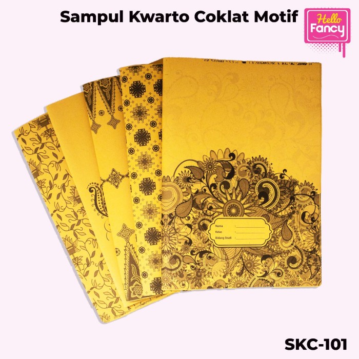 

Sampul Kwarto Coklat Motif Batik Garuda 80GR 1 Pak isi 20 Lbr Random