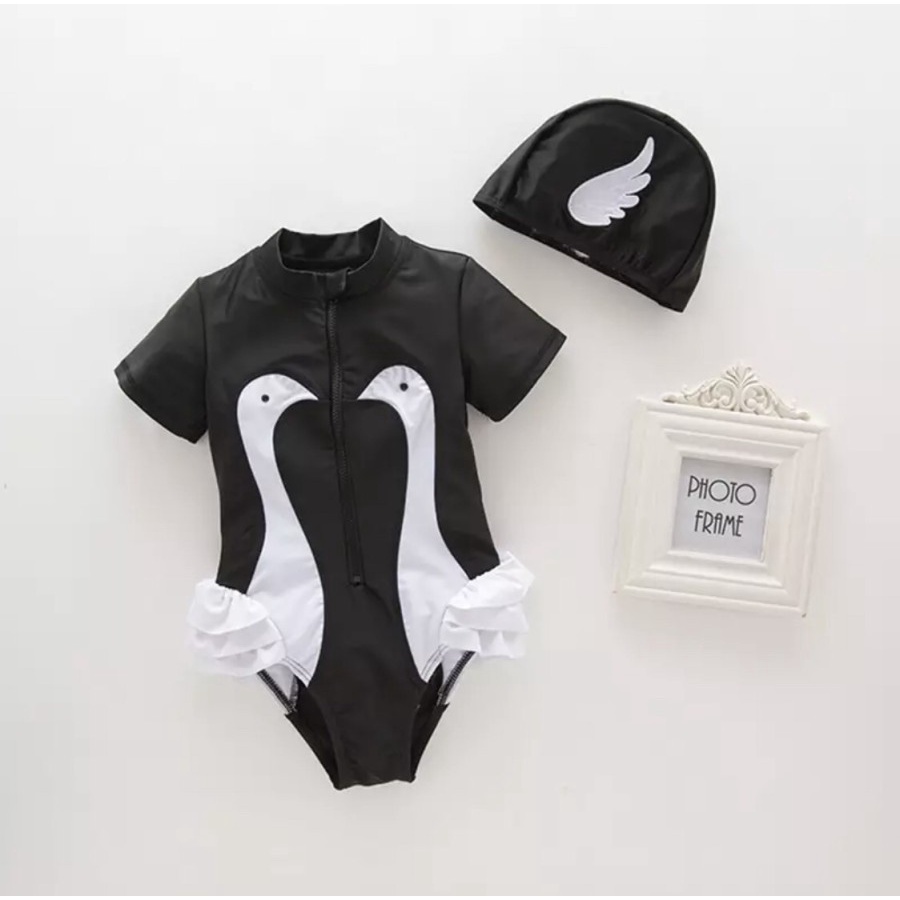Baju Renang Anak/ Bayi/ Bikini Anak/ Bayi Black Swan