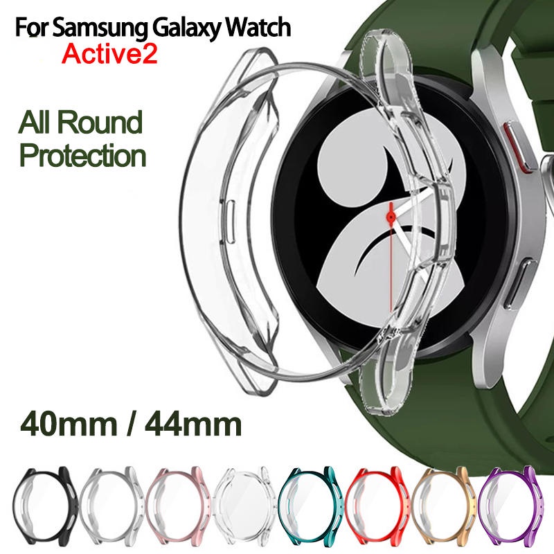 Casing Soft Case Silikon bumper Pelindung Layar Samsung Galaxy Active 2 40mm 44mm Gear S3 Full Cover