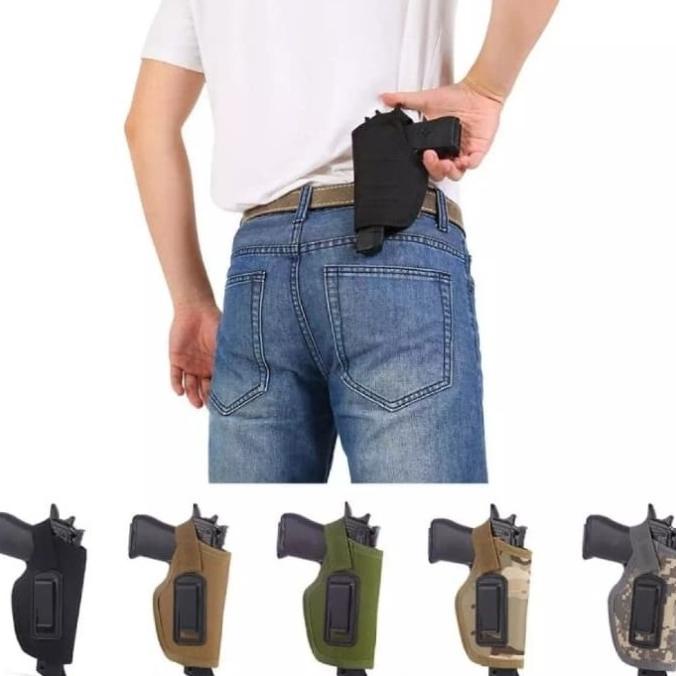 Sarung Pistol Holster Nylon Sabuk Airsoft Gun Taktis Portable Wgg
