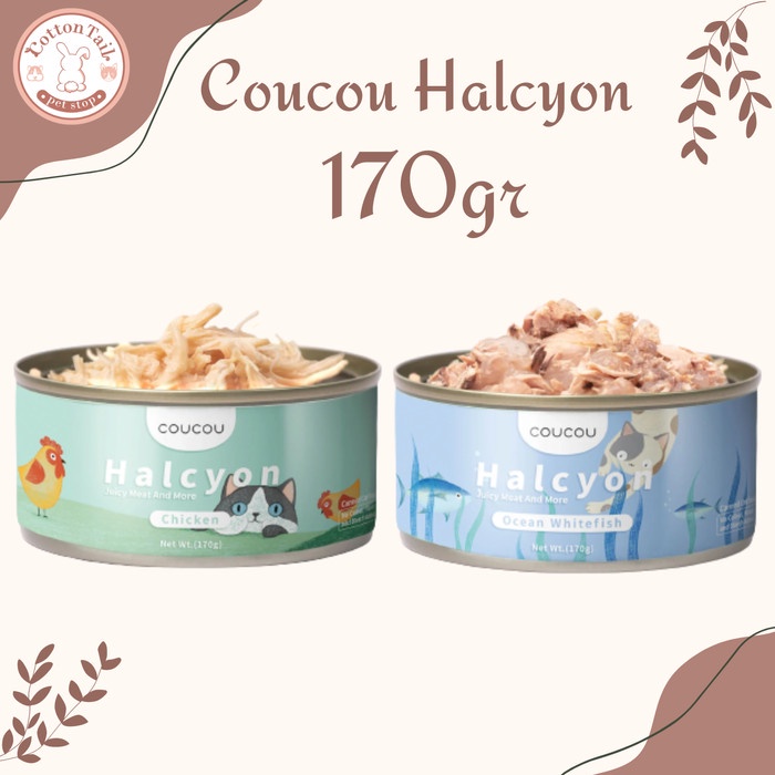 CouCou Halycon Wet Food Kaleng Can For Cat Makanan Basah Kucing 170gr