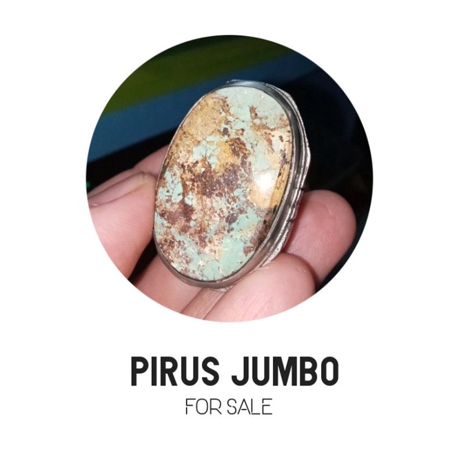 Cincin Batu Pirus Persia Super Jumbo