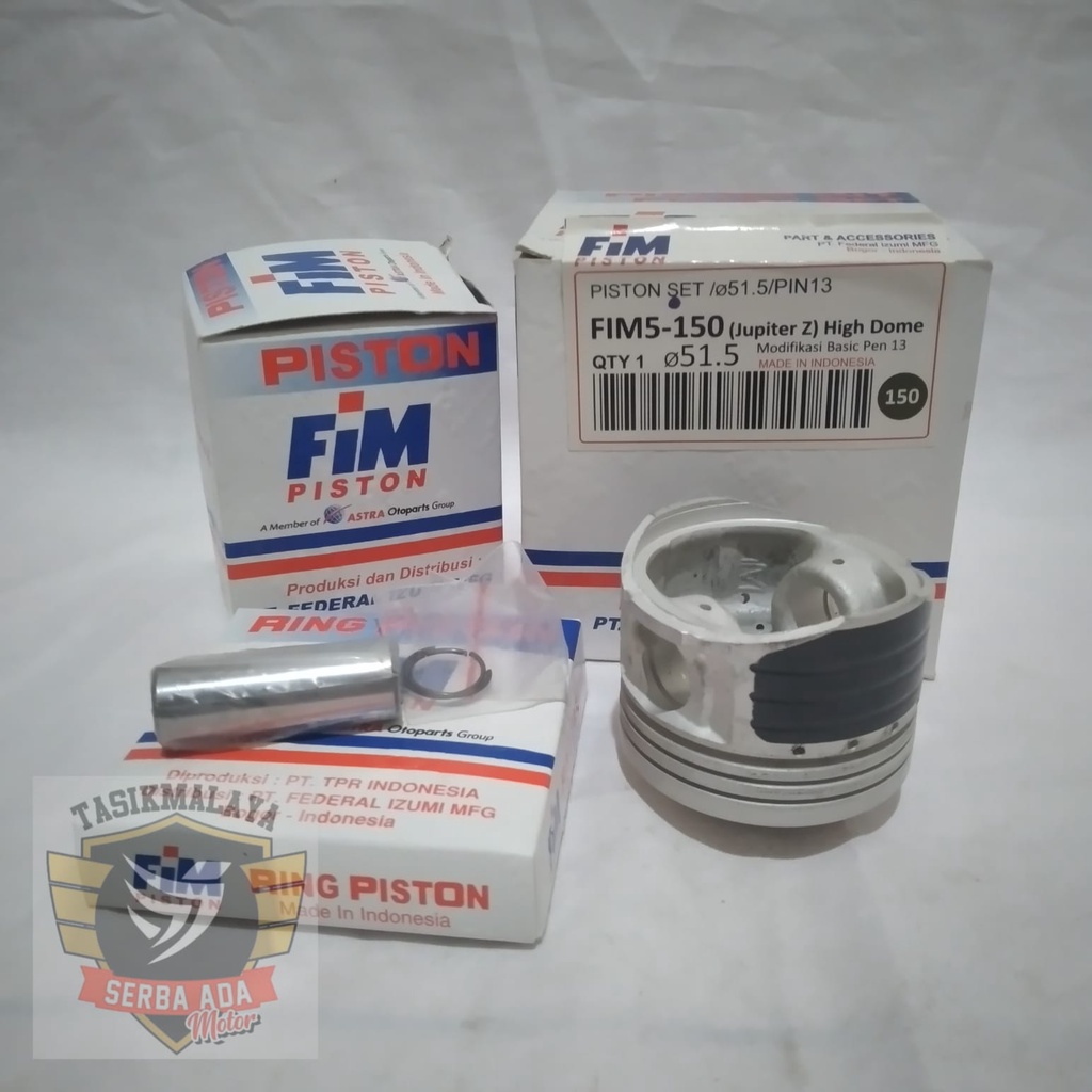 PISTON KIT SEHER KIT FIM 5 150 HIGH DOME PEN 13 JUPITER Z