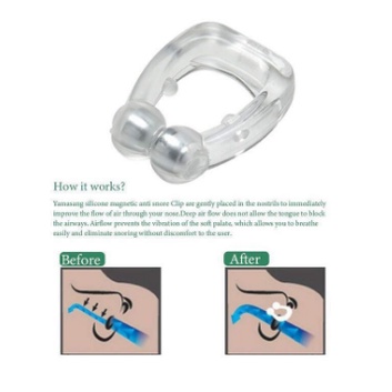 Ready Stock Alat Anti Ngorok Dengkur Pernafasan Hidung Stop Snoring Solution Magnetic