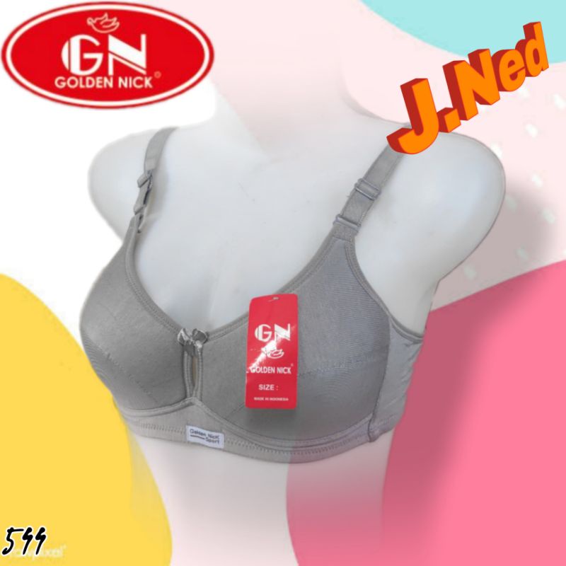 J544 SPORT BRA WANITA GOLDEN NICK BUSA TIPIS DUA PENGAIT SIZE 36 - 38