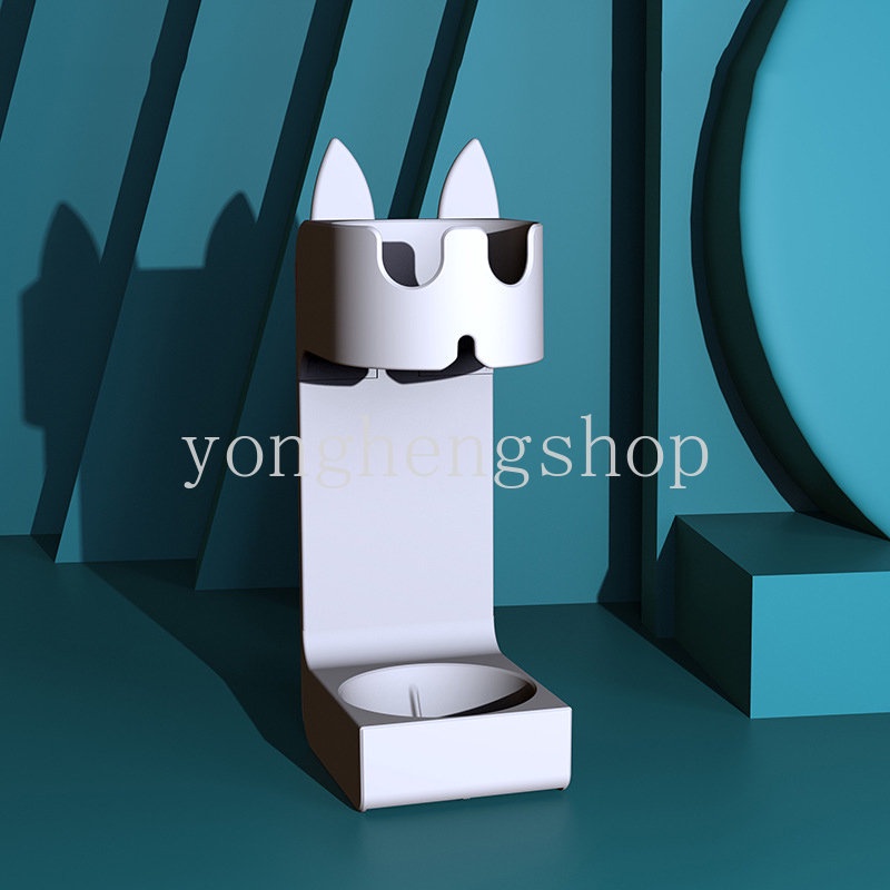 Rak Stand Holder Sikat Gigi Elektrik Model Tempel Dinding Hemat Ruang Untuk Kamar Mandi