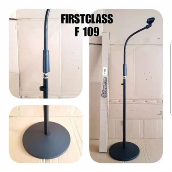 Profesional Stand microphone floor bulat firstclass f109