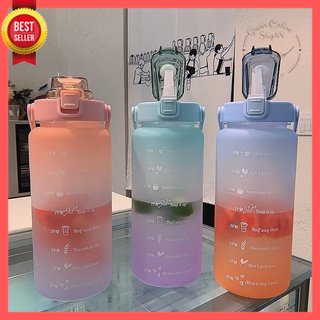 [GOS] -E102-  BOTOL MINUM 2 LITER QUITFIT BOTTLE / BOTOL MINUM MOTIVASI PENANDA WAKTU VIRAL TIKTOK