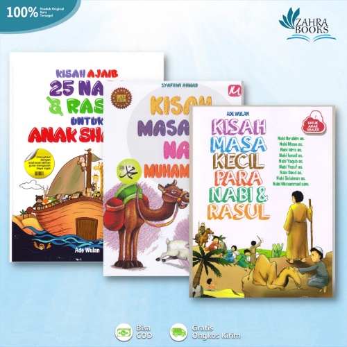 KISAH AJAIB 25 NABI & RASUL UNTUK ANAK SALEH & KISAH MASA KECIL PARA NABI & RASUL / hadist