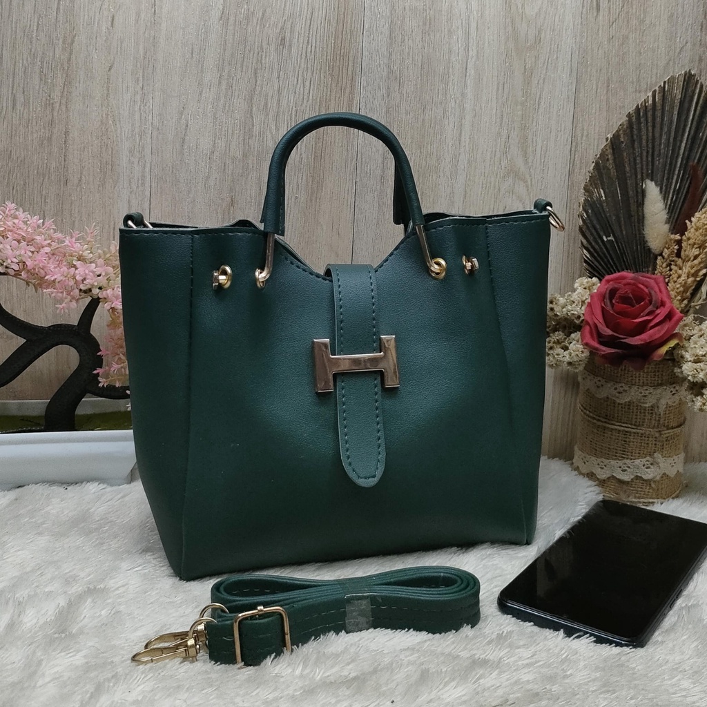 Promo Tas Selempang Slingbags Jinjing Tutup Lidah H Simple Elegant Kekinian Terbaru