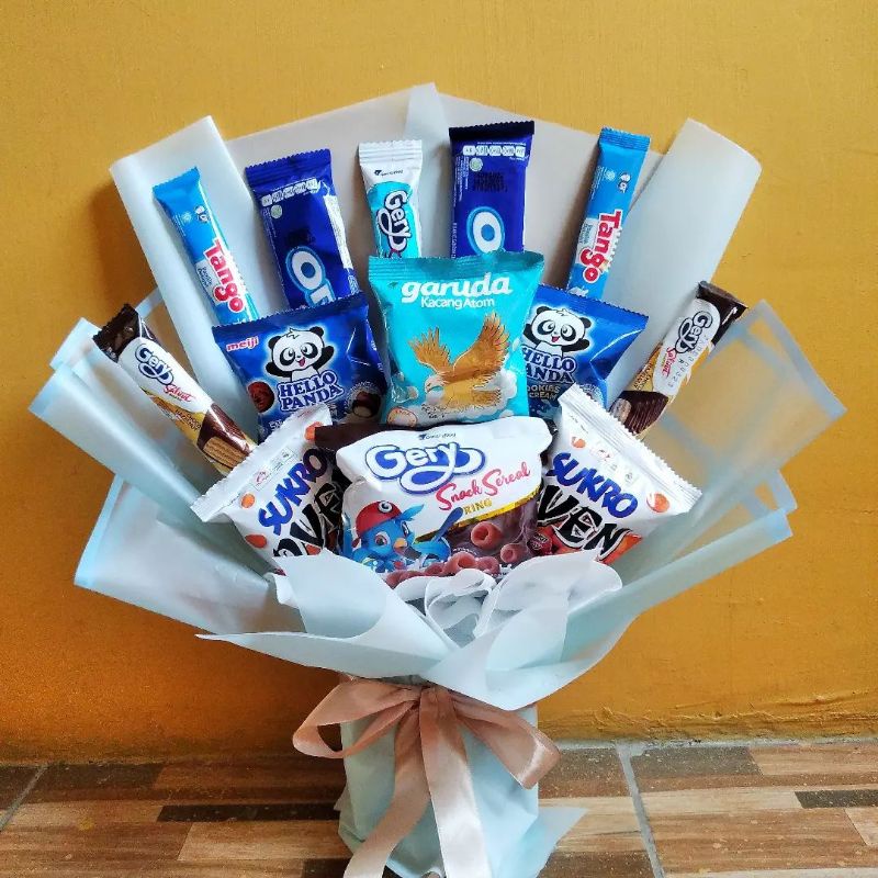 

buket snack, buket jajan murah