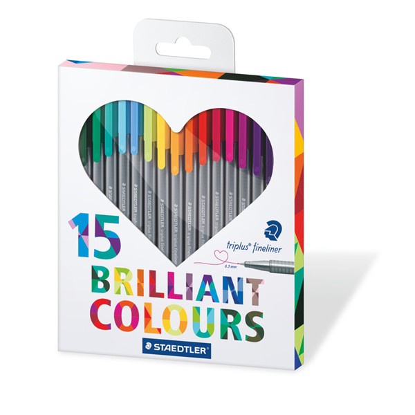 

Staedtler Triplus Fineliner 334 C15H - Set Pulpen Warna [Populer]