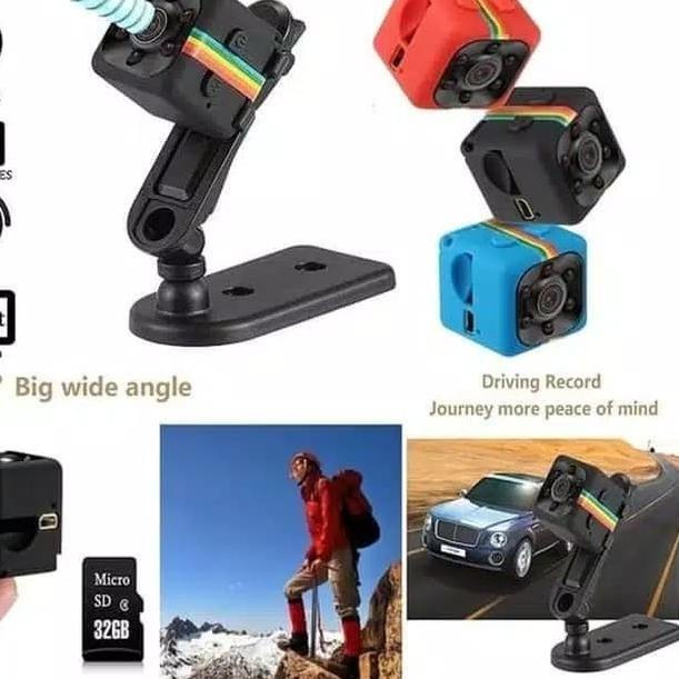 CAMERA MINI SPY CAMERA PENGINTAI MINI DV SQ11 FULL HD 1080P - Hitam