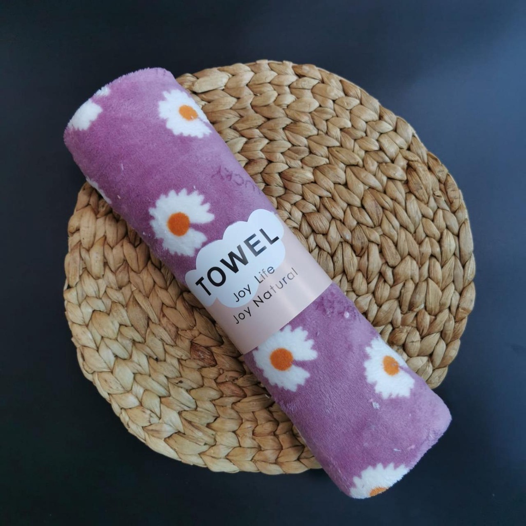 KUP - COD MURAH HANDUK DEWASA MICROFIBER MOTIF BUNGA CORAK A