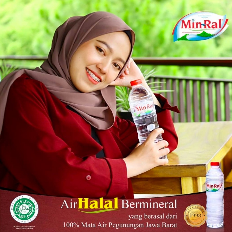 

minral min-ral 600ml 1 dus isi 24 air minum mineral