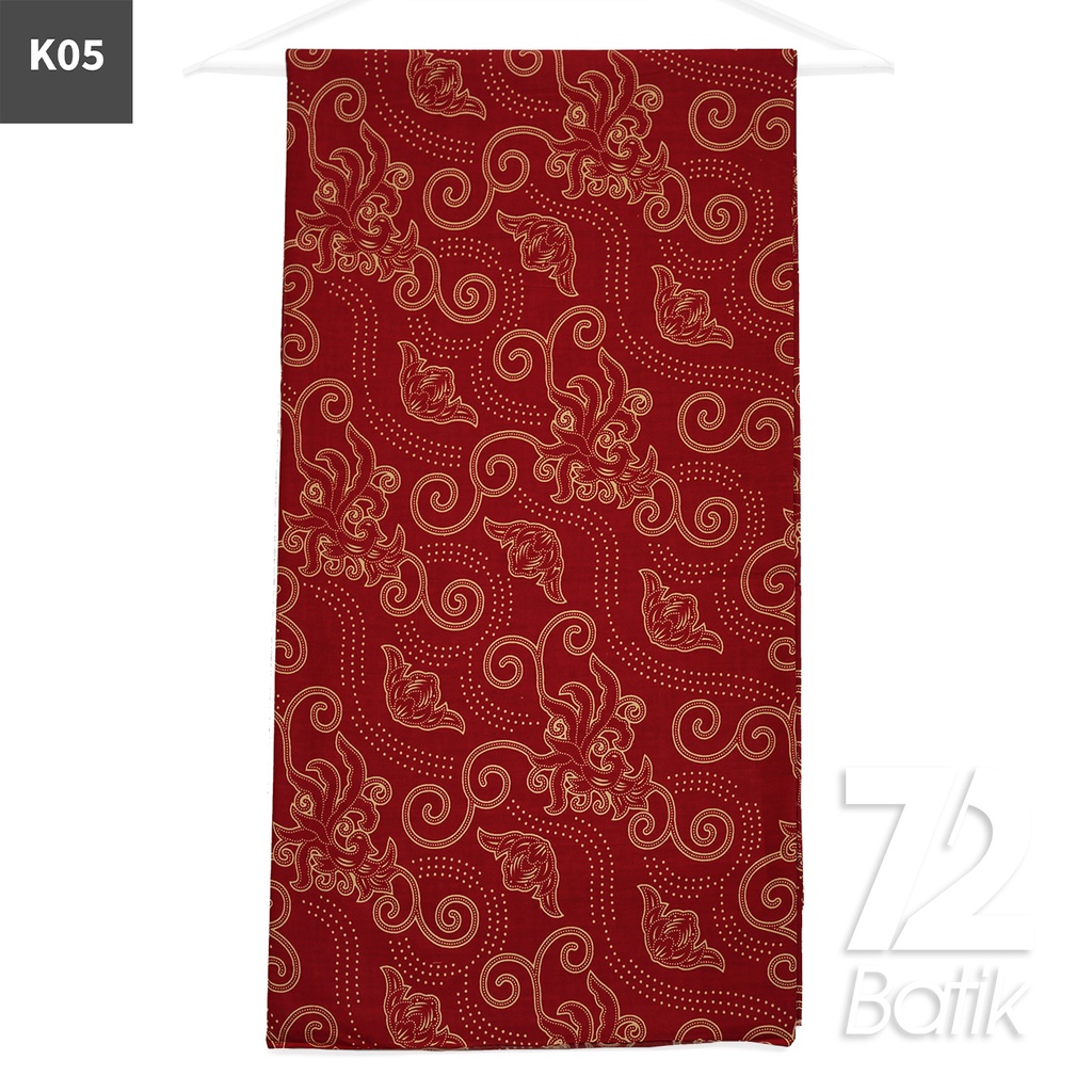 KAIN BATIK PREMIUM Bahan Katun Motif Fox Warna Merah 722626 CAP 72IL Jarik Jarit Samping Kebat Panjang Batik Katun Modern Premium Bahan Seragam Batik Pernikahan Kantor Keluarga Murah Kamen Jadi Batik Bali Lembaran