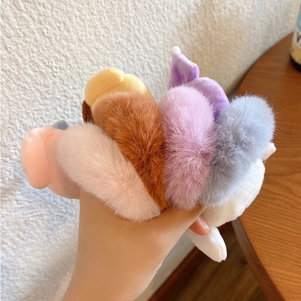 3SP | ART57 Ikat Rambut Scrunchie Karakter Boneka Kartun Jepang Lucu Ikat Rambut Lucu Ikat Rambut Anak Anak Karet Rambut Lucu