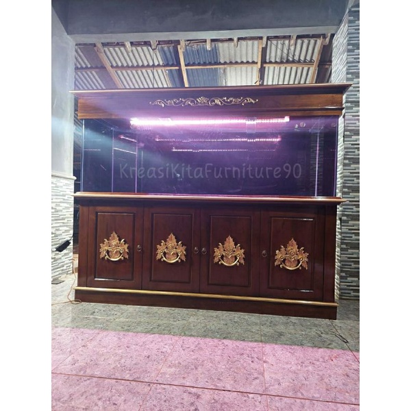 meja kabinet aquarium full set