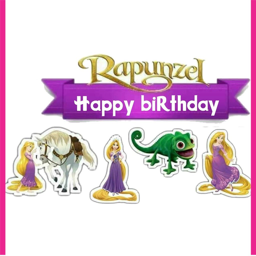 

BIGBAG TOPPER CAKE ULANG TAHUN / HIASAN KUE RAPUNZEL
