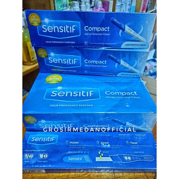 SENSITIF COMPACT TESTPACK - MENDETEKSI AWAL KEHAMILAN POSITIF ATAU NEGATIF - TESPEK SENSITIP