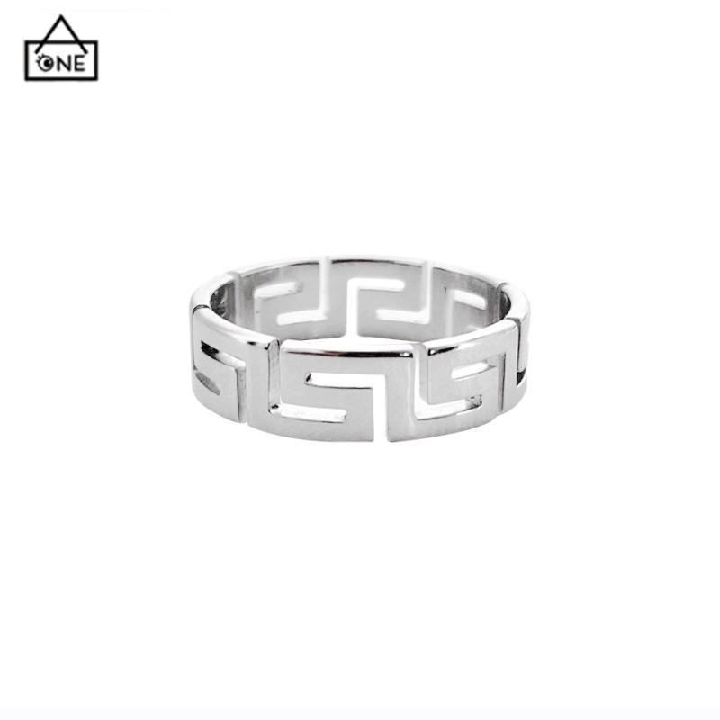 COD❤️Cincin Pola Zuma Cincin Pola Silver Aesthetic Ring Cincin Aesthetic Cincin Estetik Cincin Titanium Cincin Pria Cincin Wanita-A.one