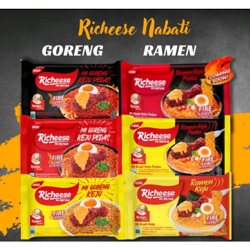 

Mie Richesee Keju Level 0 / Level 3/ Level 5 / Ramen Viral