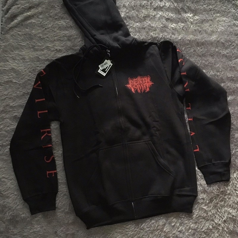 monggo zip hoodie death vomit rilisan 2015 rare originallll