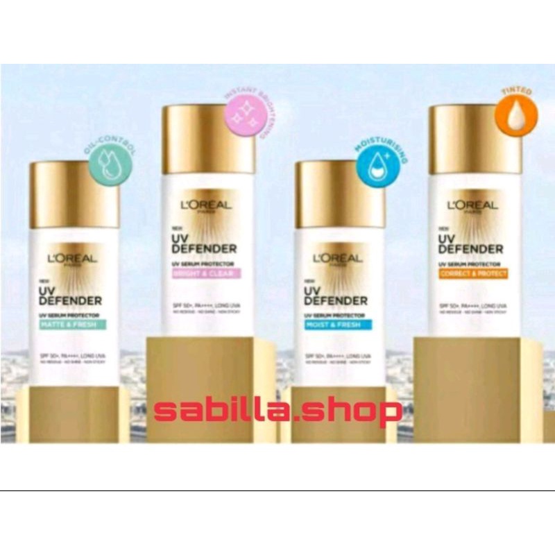 L'Oreal UV Defender Matte & Fresh / Moist & Fresh / Bright & Clear / Correct & Protect