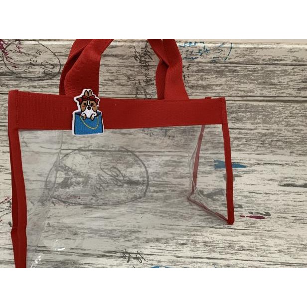 Tas Tote PVC Mika Transparant Fashion - Hitam, Resleting